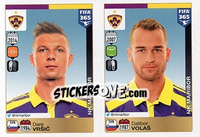 Sticker Dare Vršic-Dalibor Volaš - FIFA 365: 2015-2016 - Panini