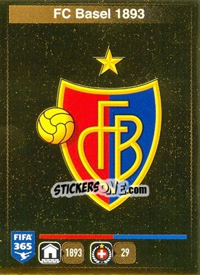 Sticker Logo FC Basel - FIFA 365: 2015-2016 n. L1 - Panini