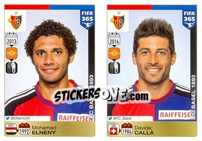Sticker Mohamed El Neny-Davide Callà - FIFA 365: 2015-2016 - Panini