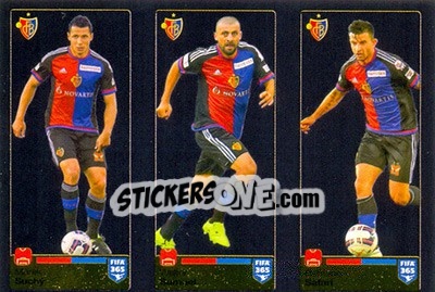 Sticker Marek Suchý / Walter Samuel / Behrang Safari - FIFA 365: 2015-2016 - Panini