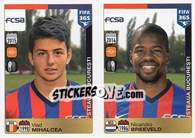 Sticker Vlad Mihalcea-Nicandro Breeveld - FIFA 365: 2015-2016 - Panini