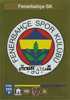 Sticker Logo Fenerbahce SK - FIFA 365: 2015-2016 n. N1 - Panini