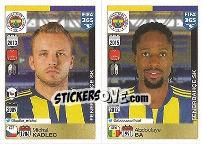 Cromo Michal Kadlec-Abdoulaye Ba - FIFA 365: 2015-2016 - Panini