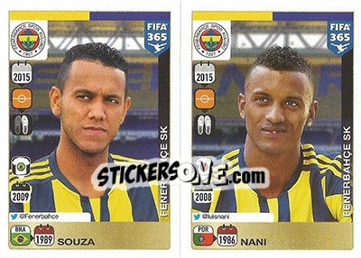 Sticker Souza-Nani - FIFA 365: 2015-2016 - Panini