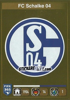 Sticker Logo Schalke 04 - FIFA 365: 2015-2016 - Panini