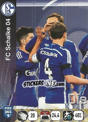 Sticker Schalke 04 Team - FIFA 365: 2015-2016 n. P17 - Panini