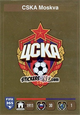 Sticker Logo CSKA Moscow - FIFA 365: 2015-2016 n. Q1 - Panini