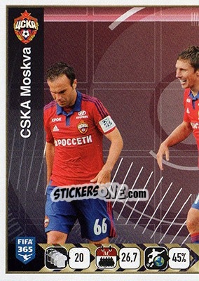 Sticker CSKA Moscow Team - FIFA 365: 2015-2016 n. Q17 - Panini