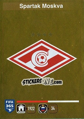 Sticker Logo Spartak Moscow - FIFA 365: 2015-2016 - Panini