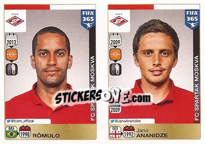 Sticker Rômulo / Jano Ananidze - FIFA 365: 2015-2016 - Panini