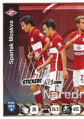 Cromo Spartak Moscow Team - FIFA 365: 2015-2016 - Panini