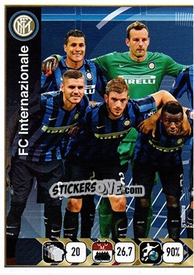 Sticker FC Internazionale Team - FIFA 365: 2015-2016 - Panini