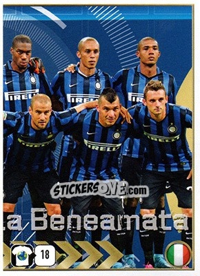 Sticker FC Internazionale Team - FIFA 365: 2015-2016 n. R18 - Panini