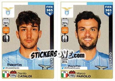 Cromo Danilo Cataldi / Marco Parolo - FIFA 365: 2015-2016 - Panini