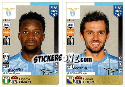 Sticker Ogenyi Onazi / Senad Lulic - FIFA 365: 2015-2016 n. R42-R46 - Panini