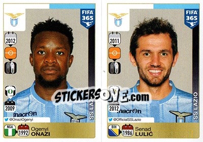 Cromo Ogenyi Onazi / Senad Lulic - FIFA 365: 2015-2016 - Panini