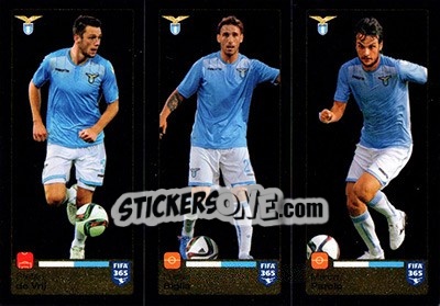 Sticker Stefan de Vrij / Lucas Biglia / Marco Parolo - FIFA 365: 2015-2016 n. R43-R44-R45 - Panini