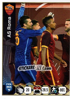 Figurina AS Roma Team - FIFA 365: 2015-2016 - Panini