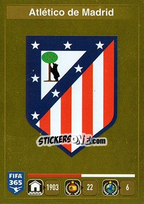 Sticker Logo Atlético de Madrid - FIFA 365: 2015-2016 - Panini