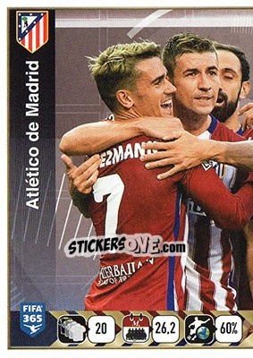 Sticker Colchoneros - FIFA 365: 2015-2016 n. S17 - Panini