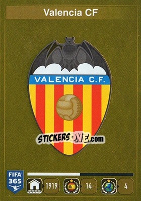 Sticker Logo Valencia CF - FIFA 365: 2015-2016 - Panini