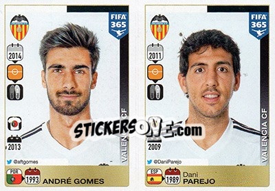 Cromo André Gomes / Dani Parejo