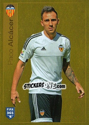 Sticker Paco Álcacer - FIFA 365: 2015-2016 - Panini