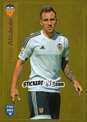 Sticker Paco Álcacer - FIFA 365: 2015-2016 n. S49 - Panini