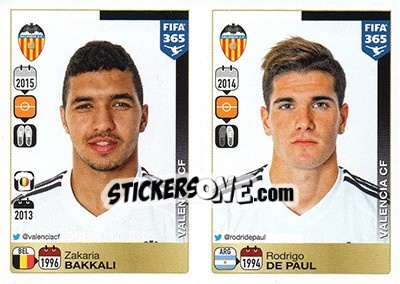 Cromo Zakaria Bakkali / Rodrigo De Paul