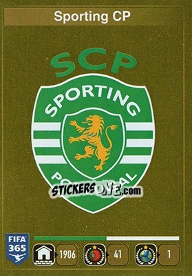 Sticker Logo Sporting CP - FIFA 365: 2015-2016 - Panini