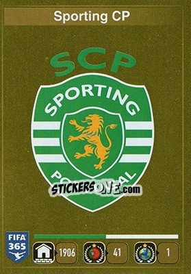 Figurina Logo Sporting CP - FIFA 365: 2015-2016 - Panini