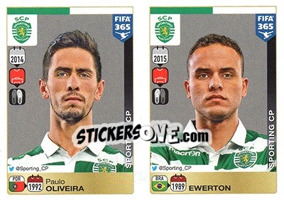 Sticker Paulo Oliveira - Ewerton - FIFA 365: 2015-2016 - Panini