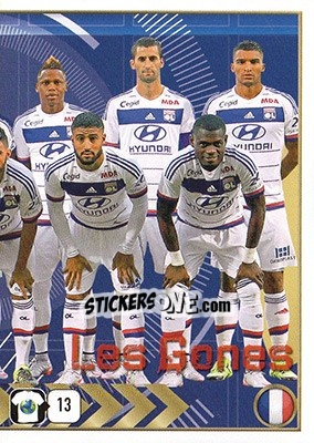 Sticker Lyon Team - FIFA 365: 2015-2016 n. T18 - Panini