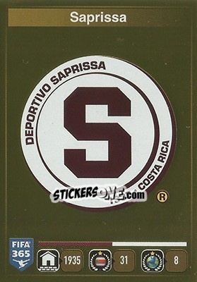 Sticker Logo Saprissa - FIFA 365: 2015-2016 n. U1 - Panini