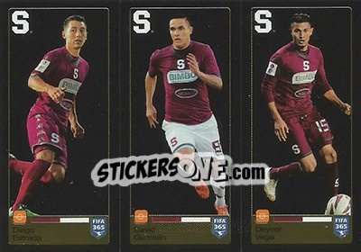 Sticker Diego Estrada / David Guzmán / Deyver Vega - FIFA 365: 2015-2016 - Panini