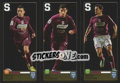 Sticker Marvin Angulo / Ariel Rodríguez / Daniel Colindres - FIFA 365: 2015-2016 n. U20-U21-U22 - Panini
