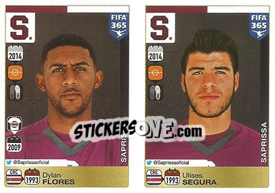 Sticker Dylan Flores / Ulises Segura - FIFA 365: 2015-2016 - Panini