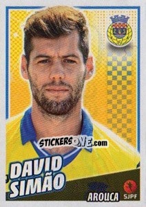 Sticker David Simão - Futebol 2015-2016 n. 49 - Panini