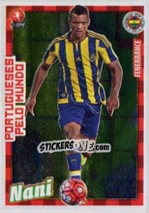 Sticker Nani - Futebol 2015-2016 n. 402 - Panini