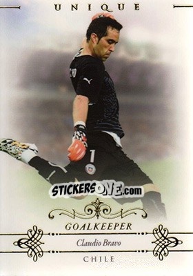 Sticker Claudio Bravo - World Football UNIQUE 2015 n. 1 - Futera
