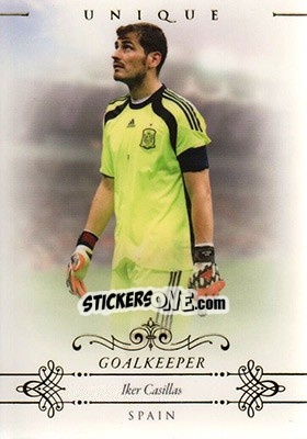 Sticker Iker Casillas - World Football UNIQUE 2015 - Futera