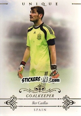 Sticker Iker Casillas - World Football UNIQUE 2015 n. 2 - Futera