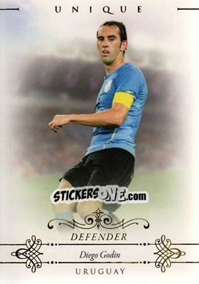 Sticker Diego Godin - World Football UNIQUE 2015 n. 10 - Futera