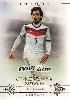 Sticker Mats Hummels - World Football UNIQUE 2015 n. 11 - Futera