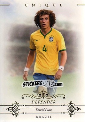 Sticker David Luiz - World Football UNIQUE 2015 n. 14 - Futera