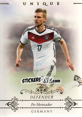 Sticker Per Mertesacker - World Football UNIQUE 2015 n. 18 - Futera