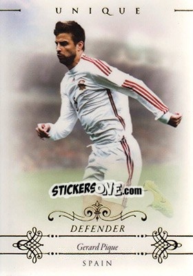 Sticker Gerard Pique - World Football UNIQUE 2015 n. 22 - Futera