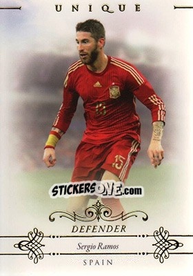 Sticker Sergio Ramos - World Football UNIQUE 2015 n. 23 - Futera