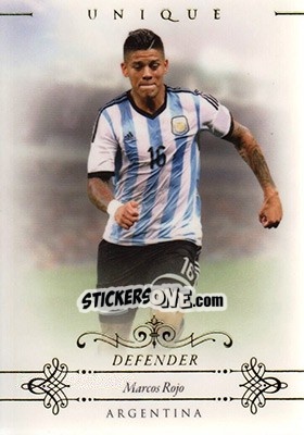 Cromo Marcos Rojo - World Football UNIQUE 2015 - Futera