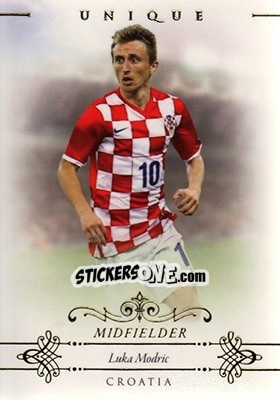 Sticker Luka Modric - World Football UNIQUE 2015 n. 46 - Futera